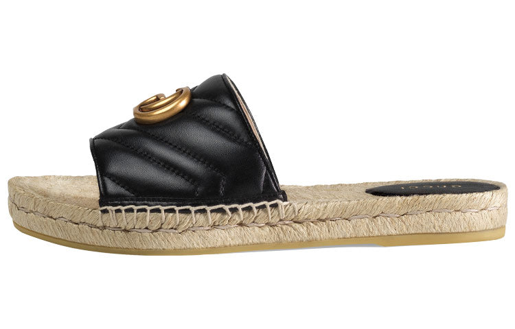 (WMNS) Gucci G Shoe 'Black Gold' 573028-BKO00-1000 #.
