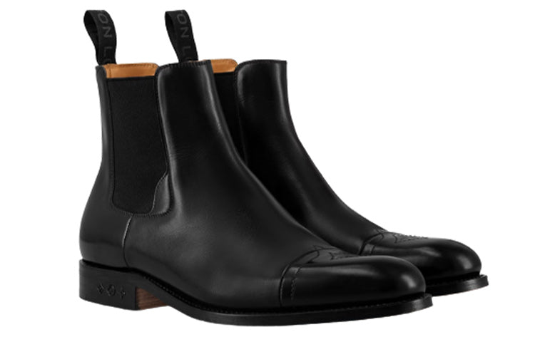 LOUIS VUITTON Chelsea Ankle Boots 'Black' 1AC031 #
