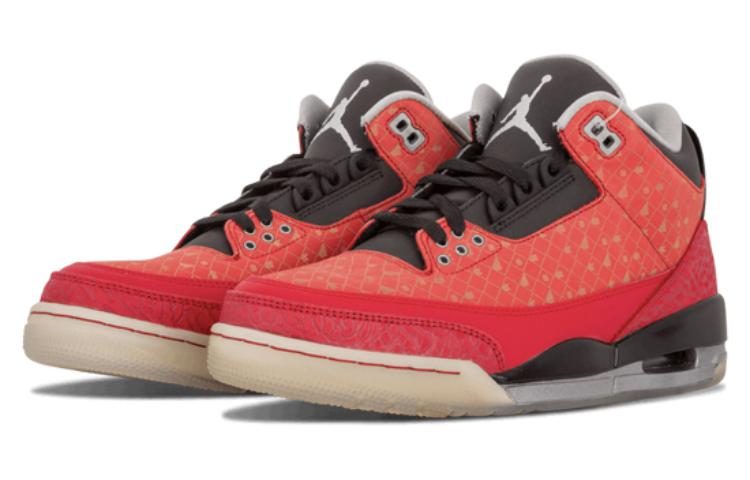 Air Jordan 3 Retro Doernbecher (2013) 'Red Goldsilver Black' 437536-600B #
