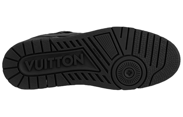 LOUIS VUITTON LV Trainer Patent Leather 'Triple Black' 1AA45R #