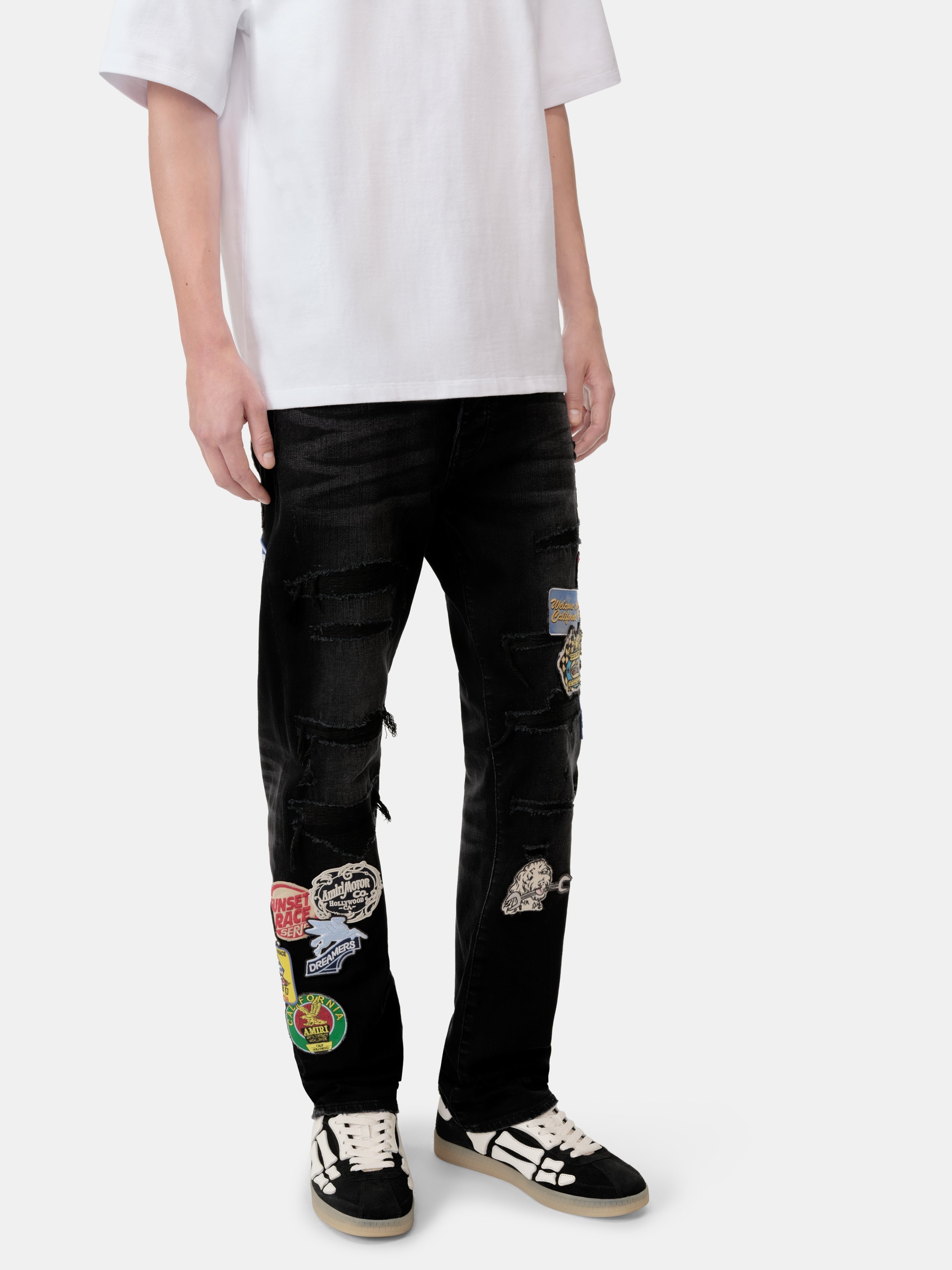 STATION PATCH REPAIR SLIM JEAN - Vintage Black