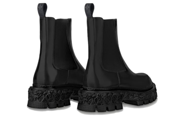LOUIS VUITTON Lv Baroque Chelsea Boots 'Black' 1AAHB9 #