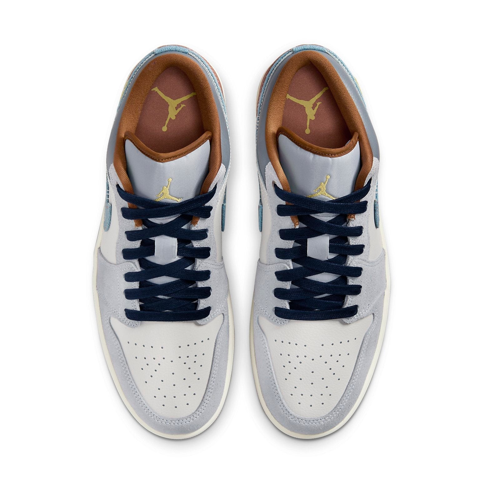 Air Jordan 1 Low SE 'Phantom Repaired Denim Swoosh' FZ5042-041 #