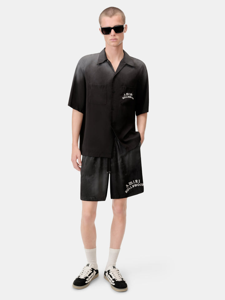 AMIRI HOLLYWOOD BOWLING SHIRT - Black