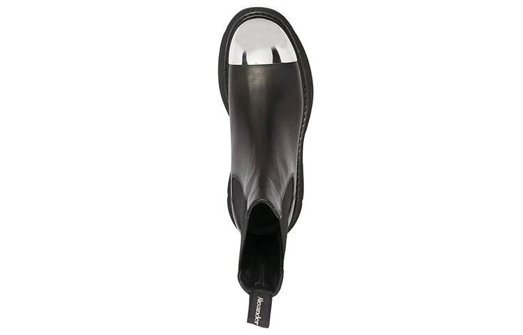 Alexander McQueen Tread Slick Boot 'Black Silver' 634614WHXHF1081 #