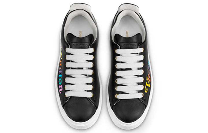 (WMNS) LOUIS VUITTON LV Time Out Vuitton Calfskin Sports Shoes Black 1A5C55 #