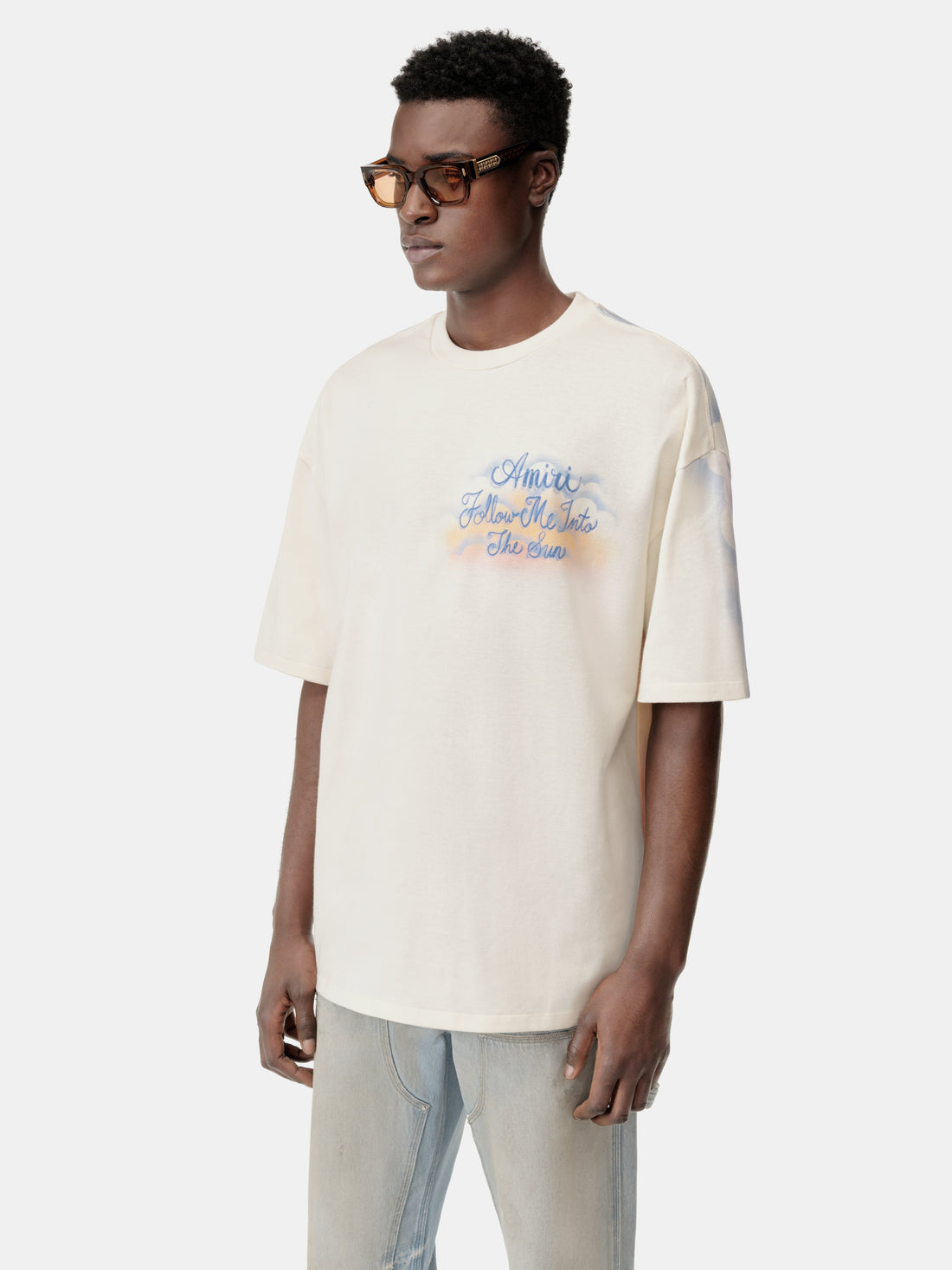 FOLLOW ME OVERSIZED TEE - Ivory