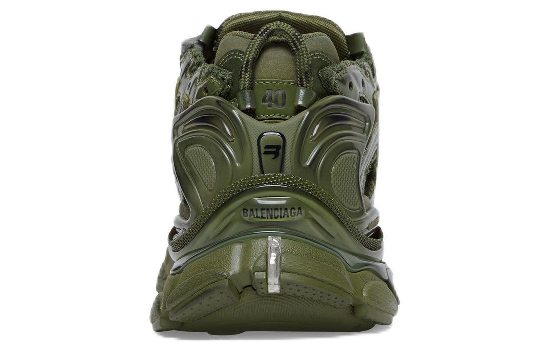 Balenciaga Runner Sneaker 'Leather Free Khaki' 677403W3RB13031 #