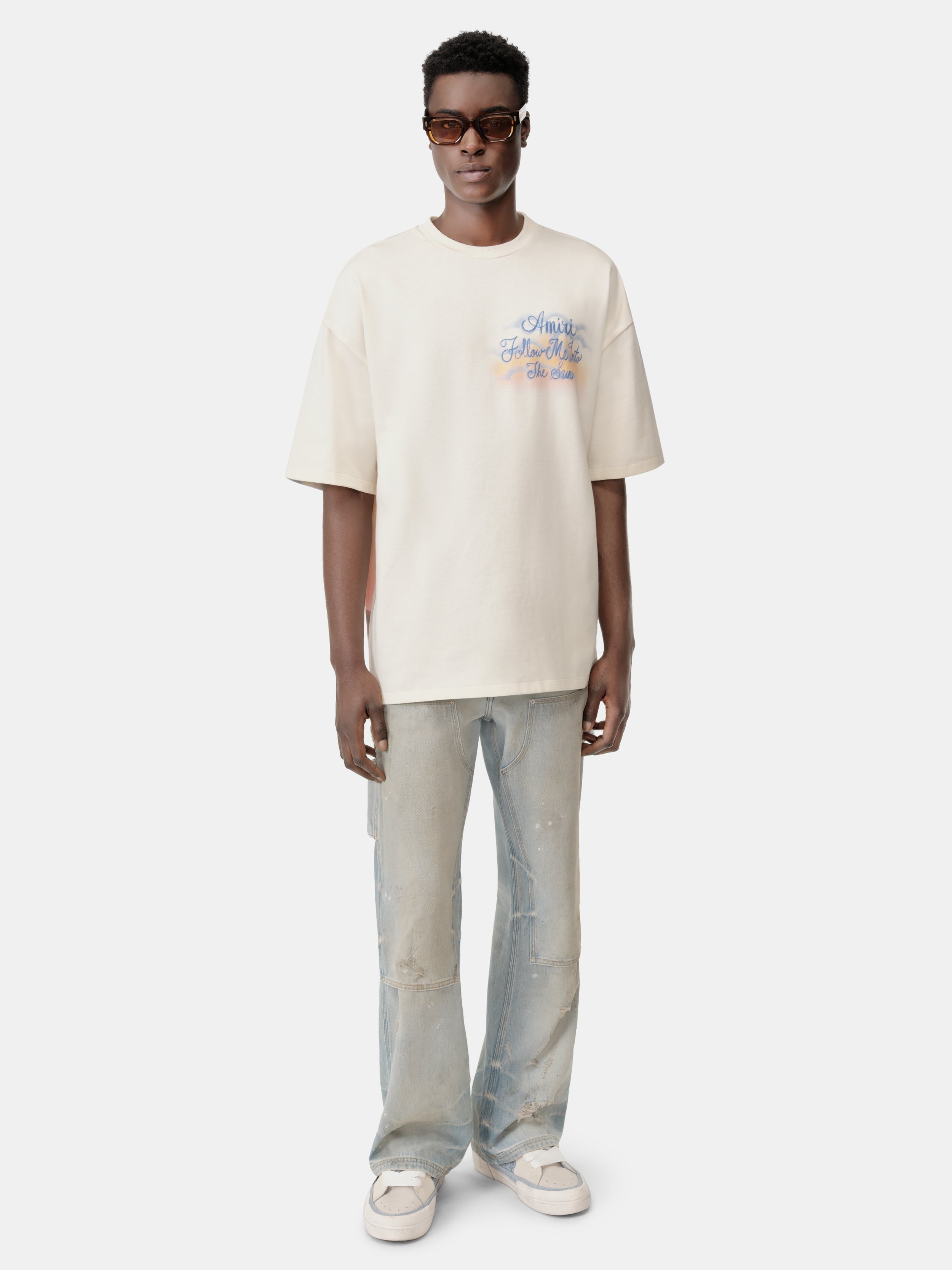 FOLLOW ME OVERSIZED TEE - Ivory