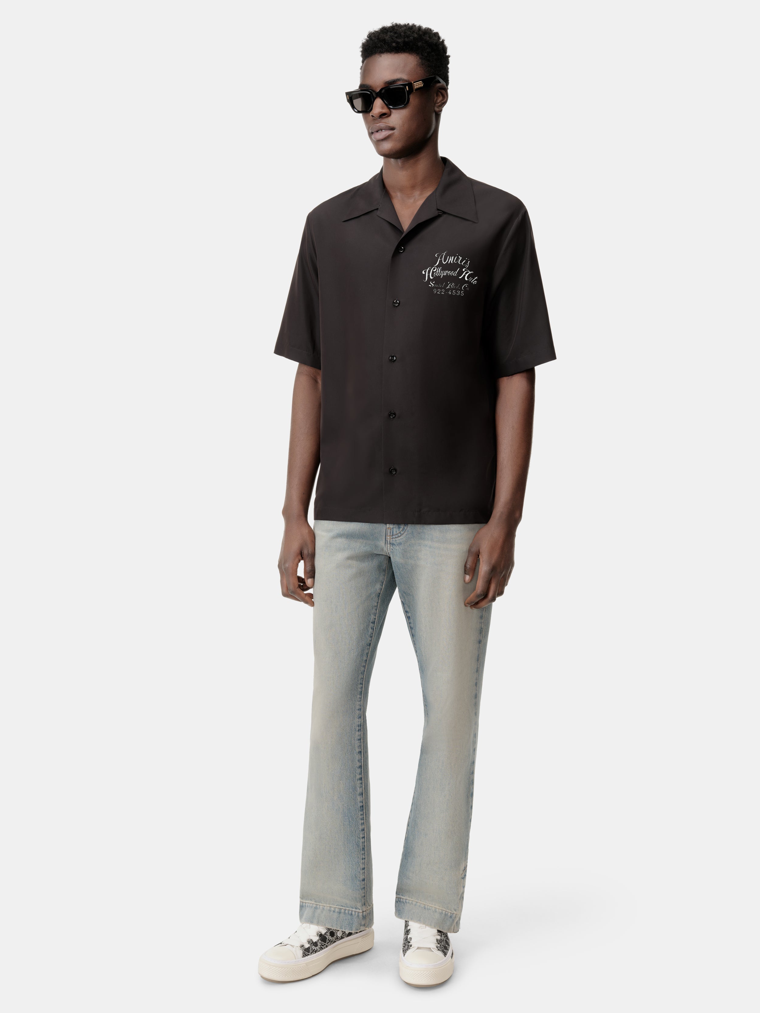 STRAIGHT FLARE JEAN - Antique Indigo