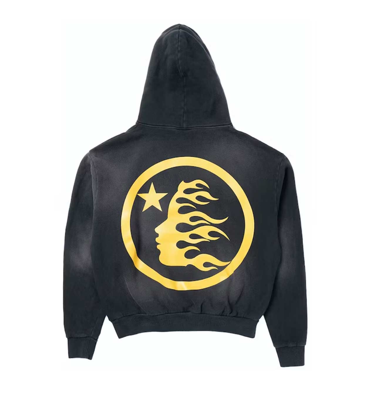 Hellstar No Guts No Glory Faded Black Hoodie