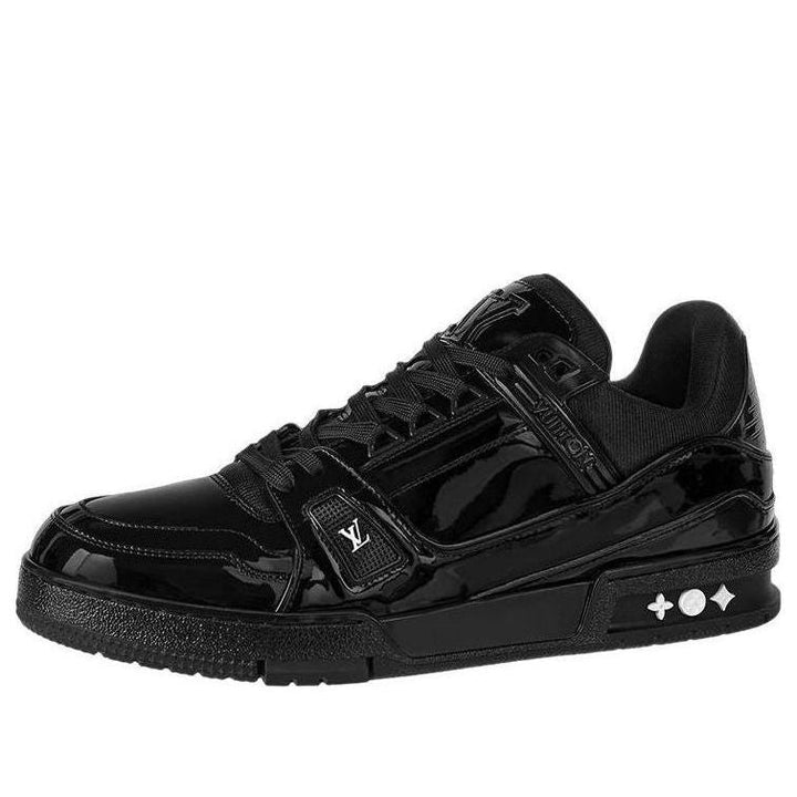LOUIS VUITTON LV Trainer Patent Leather 'Triple Black' 1AA45R #