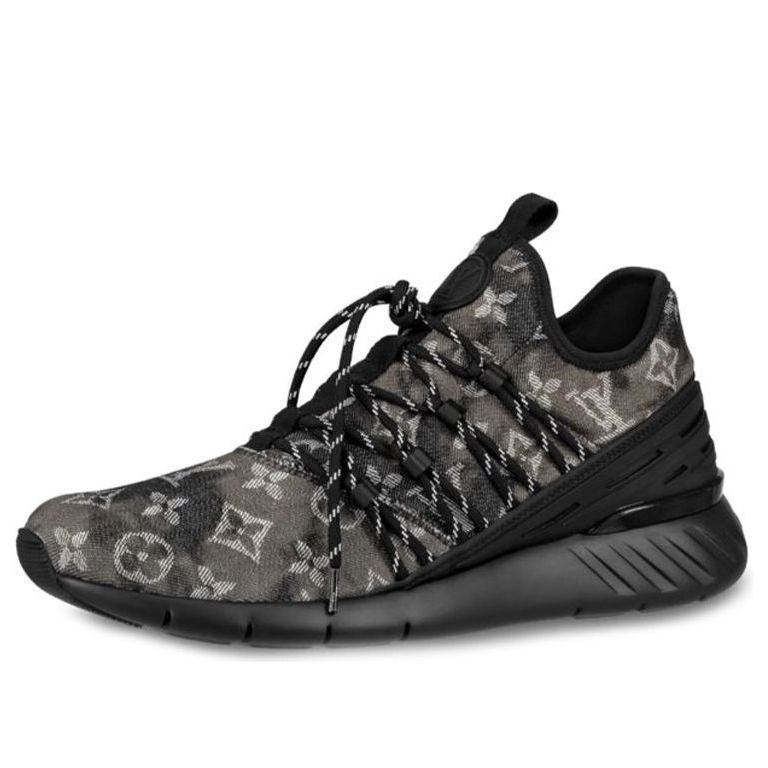 LOUIS VUITTON Fastlane Sneakers 'Black Monogram Denim' 1A5B8O #